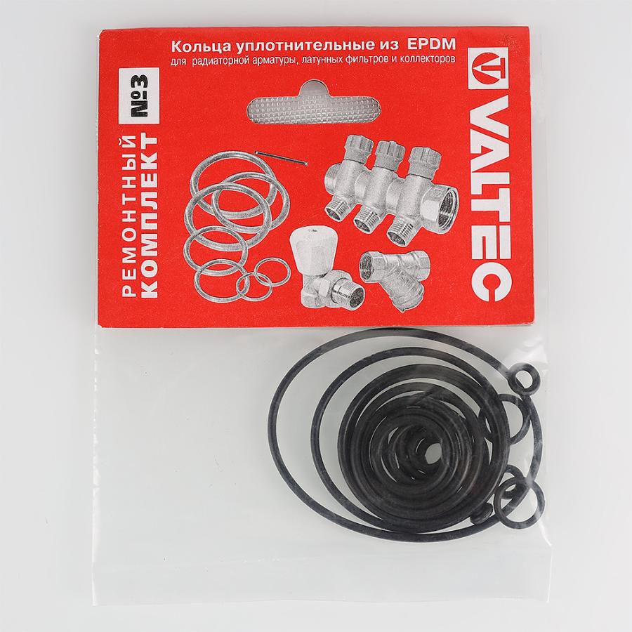 Valtec Набор №3 Кольца уплотнительные из EPDM, ремонтный комплект для радиаторной арматуры, латунных фильтр  VT.KIT.3.0  - Изображение 2