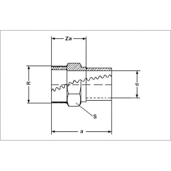 SANHA Пресс-фитинг нержавеющая сталь Отвод 90° ВПр-НР 18x1/2  69002AG1812  - Изображение 2